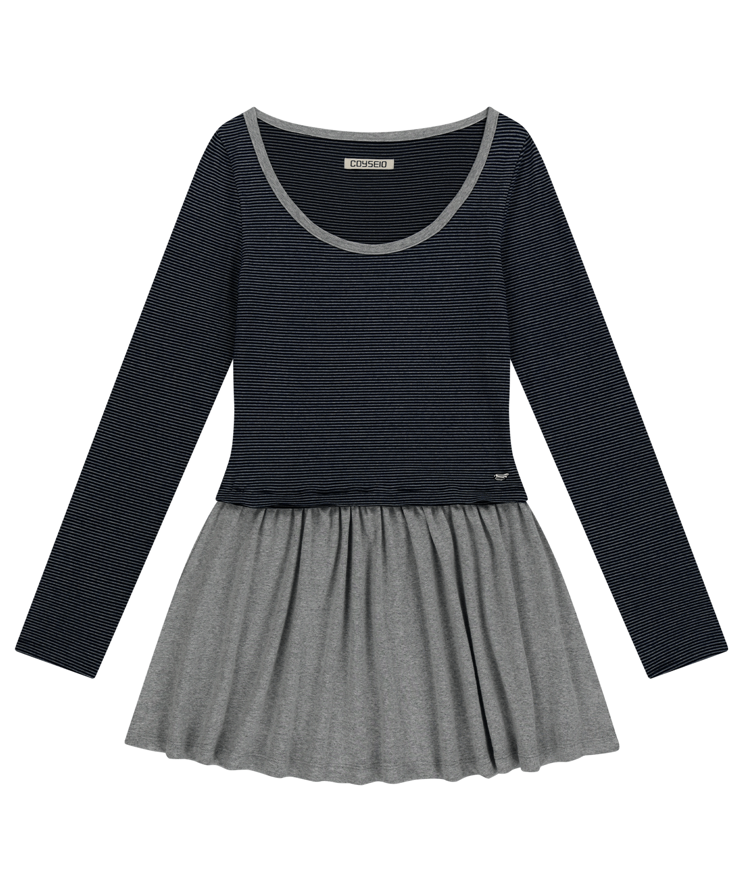 COYSEIO COY STRIPE DRESS NAVY