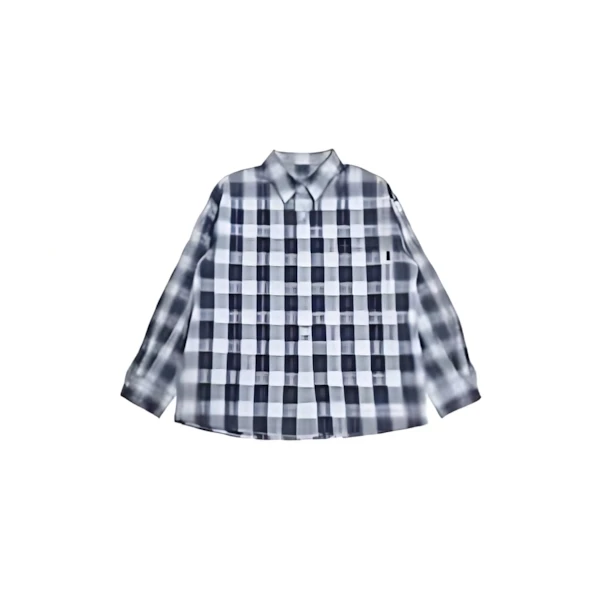 Boka nii オンブレチェックシャツ