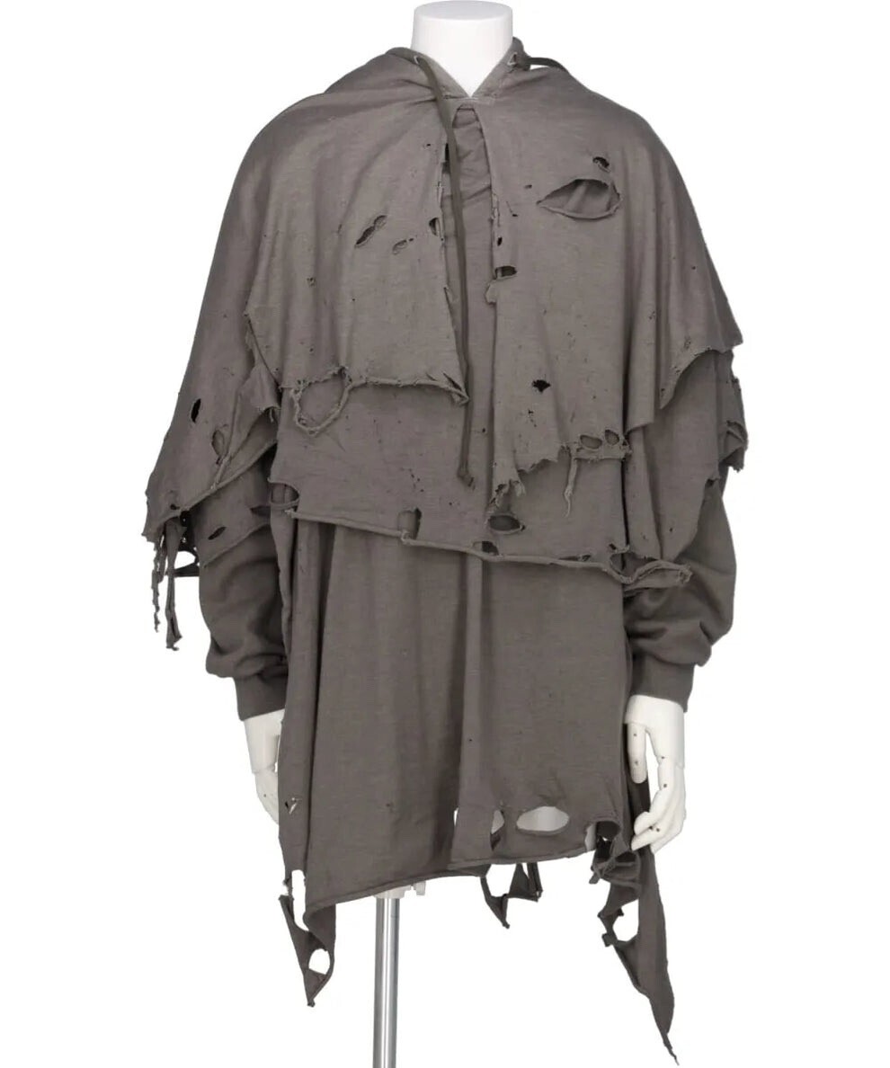 doublet PHANTOM FRAYED HOODIE