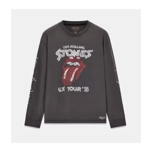 GUESS JEANS Printed long-sleeve GJ x Rolling Stones