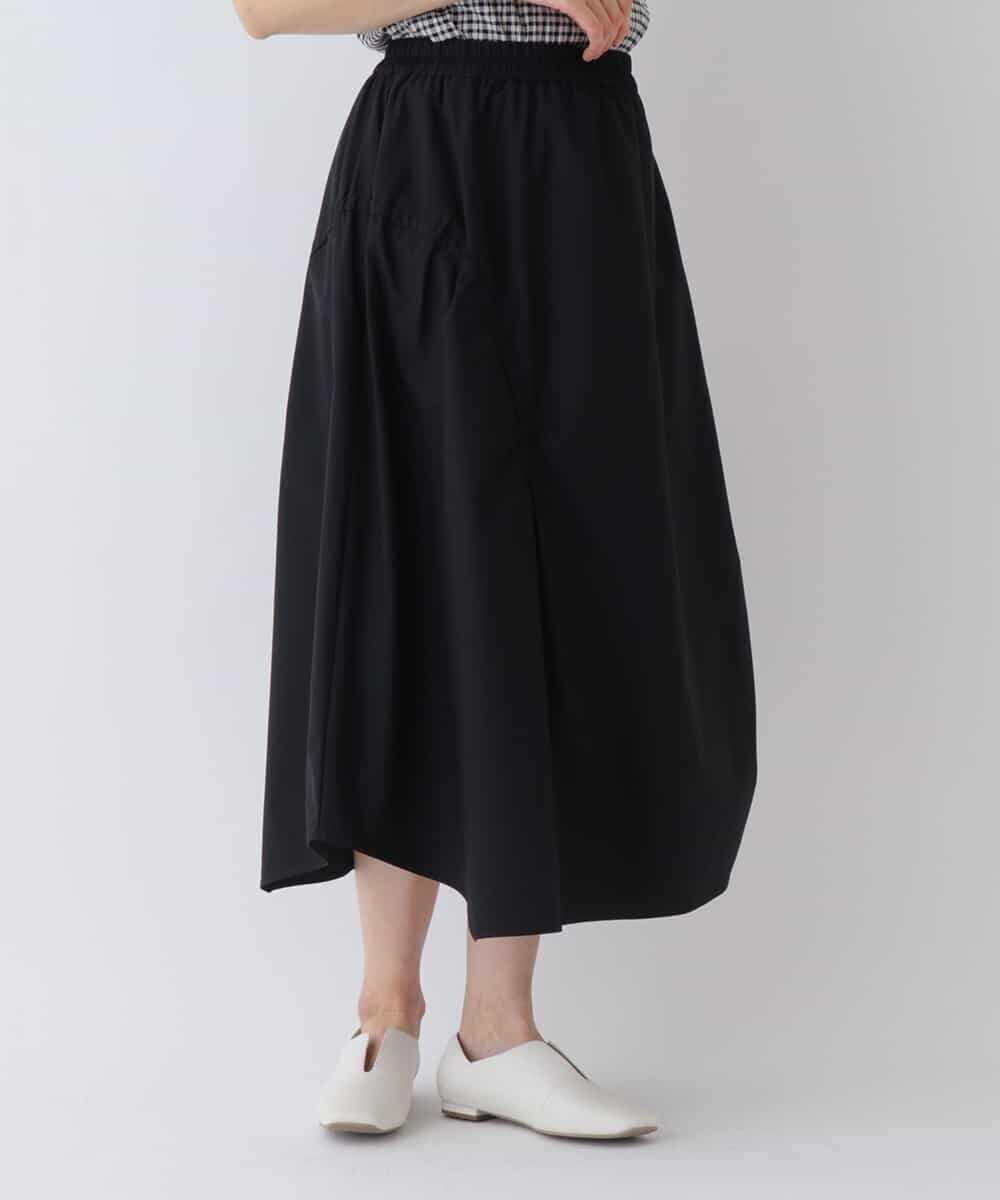 HIROKO BIS 【洗濯機で洗える】アシンメトリーギャザースカート