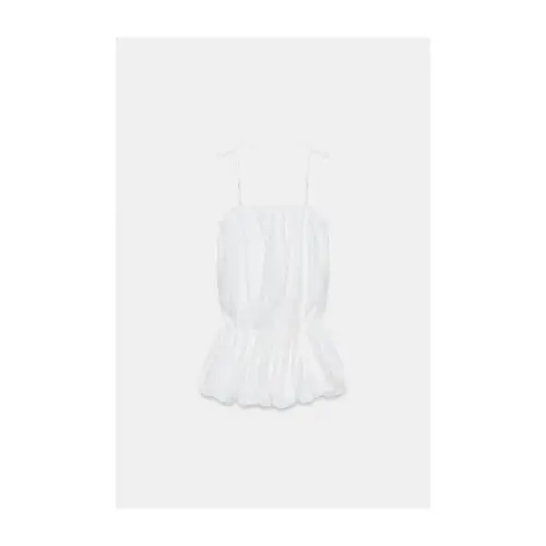 ZARA ナイロンバルーンワンピース