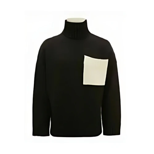 JW ANDERSON パッチポケット ファンネルネック セーター