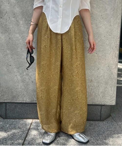 AMERI VINTAGE MEDI LILY JACQUARD STRAIGHT PANTS