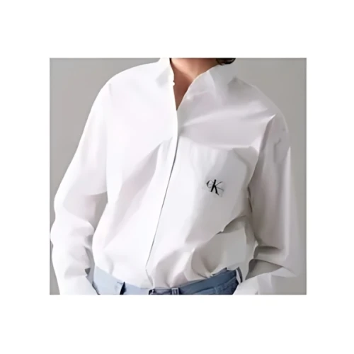 Calvin Klein ウーブンラベルリラックスシャツ