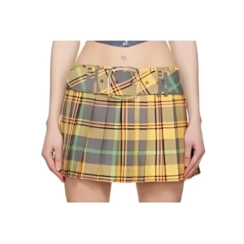 Charles Jeffrey LOVERBOY yellow rara miniskirt