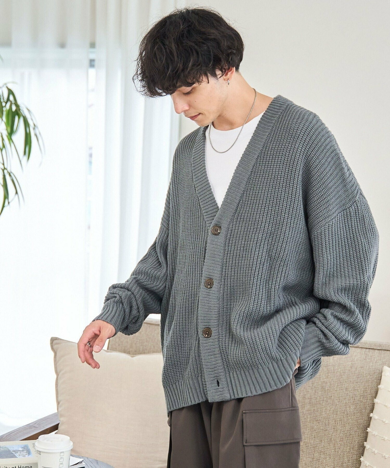 WEGO ルーズフィットカーディガン