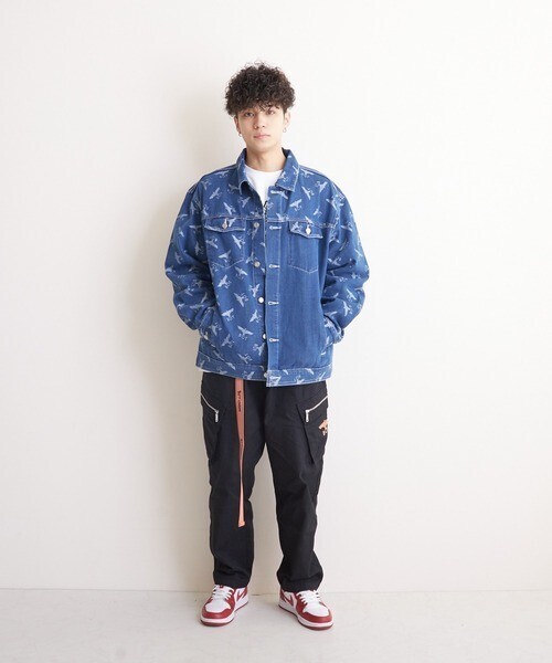 BOY LONDON JACQUARD EAGLE DENIM JACKET