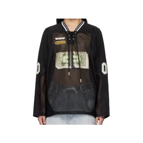 Off-White BANKNOTE MESH HOCKEY L/S TEE