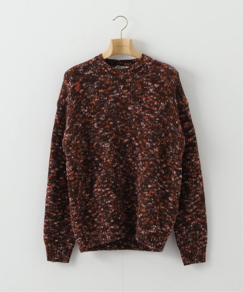 EDIFICE 【AURALEE / オーラリー】WOOL MIX COLOR SLUB YARN KNIT PO