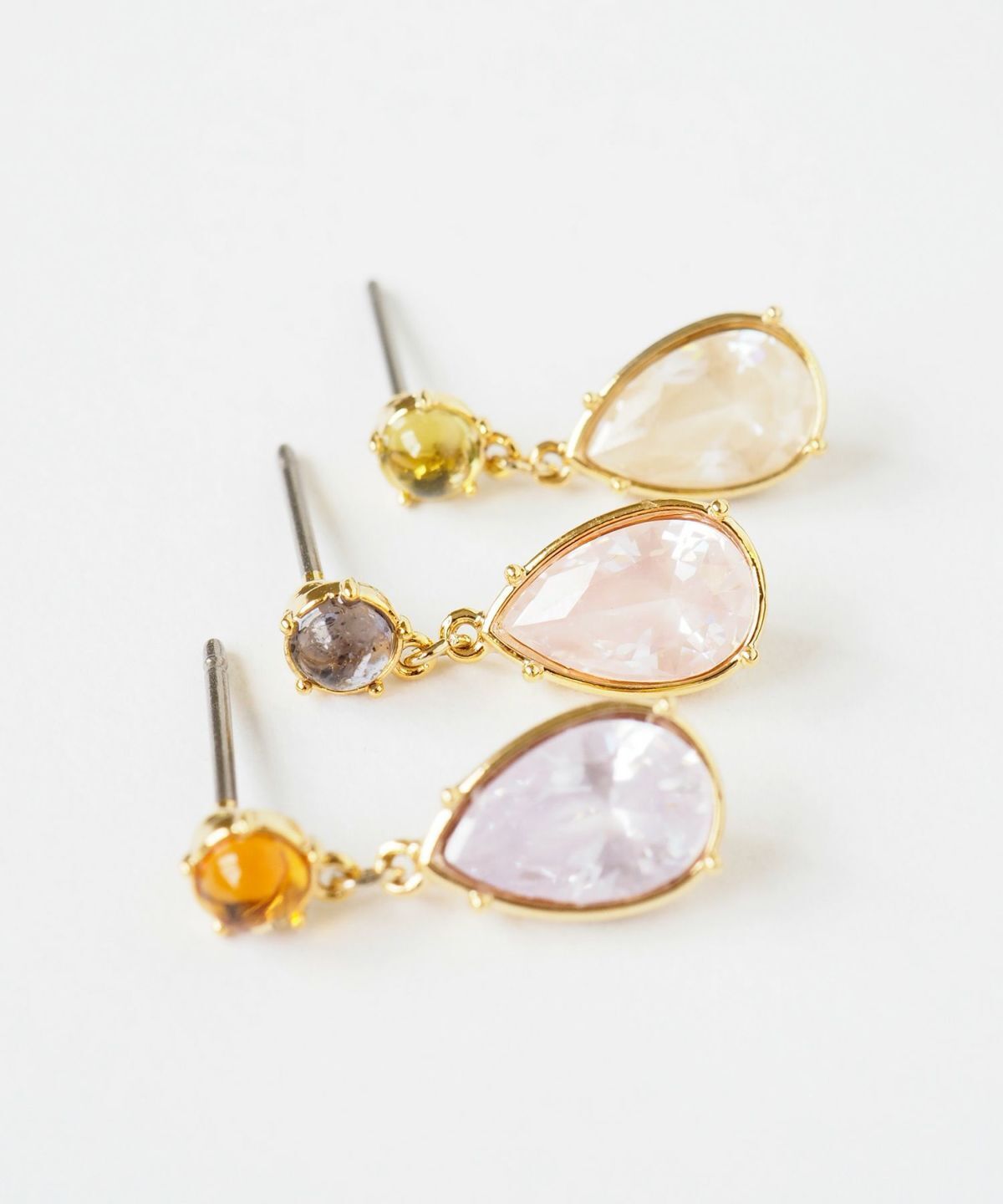 MUK ドロップビジュースゥイングピアス【MUK Dreamy stone】