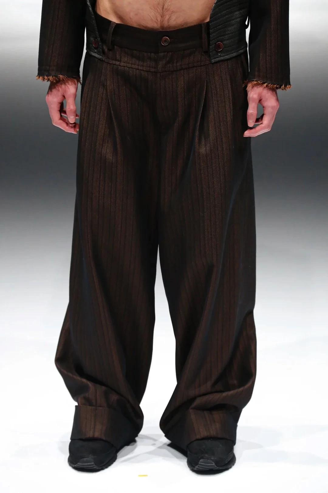 NaNo Art Most high waist wide pants orange