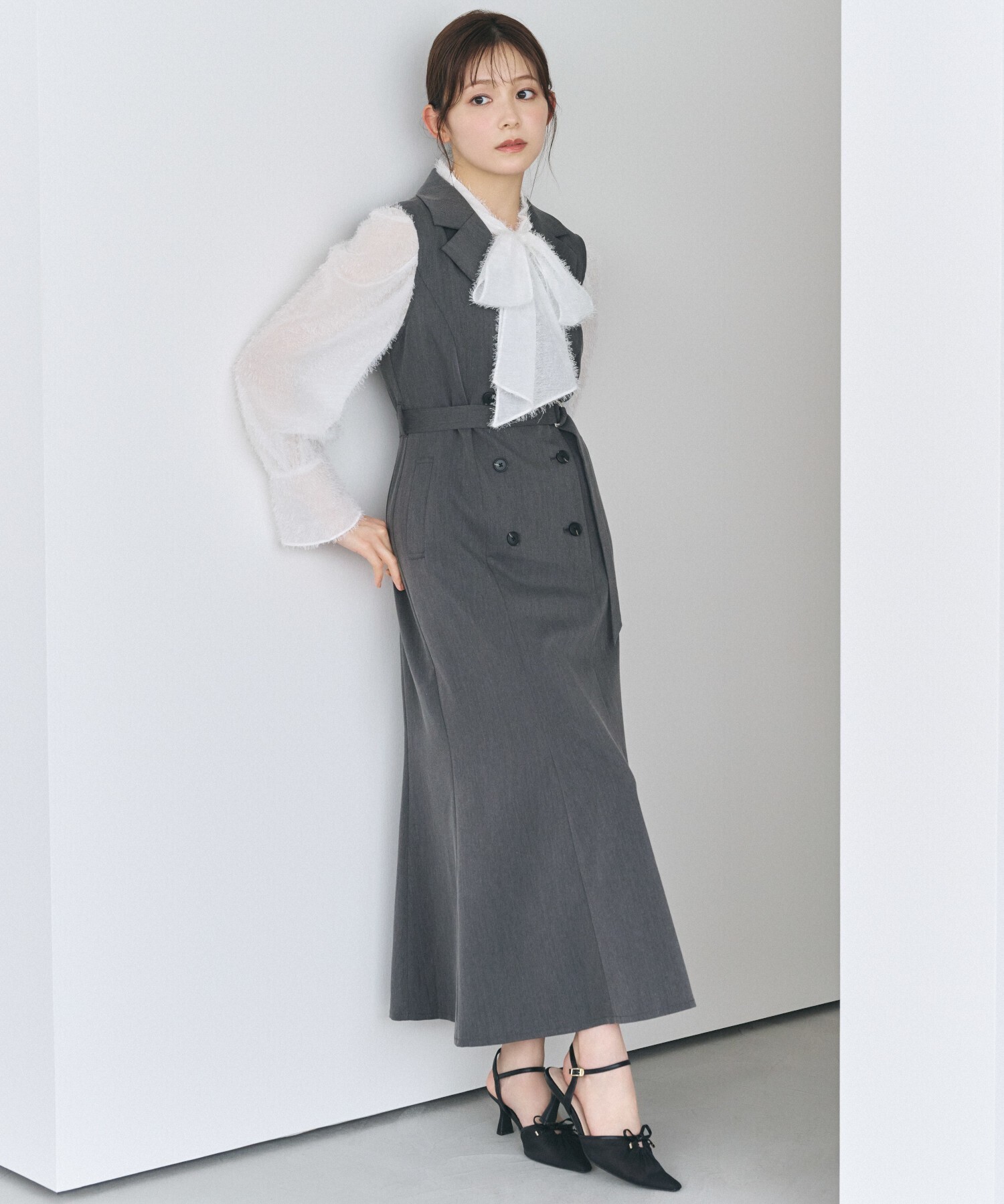 LILIAN CARAT ジャケットマーメイドワンピース