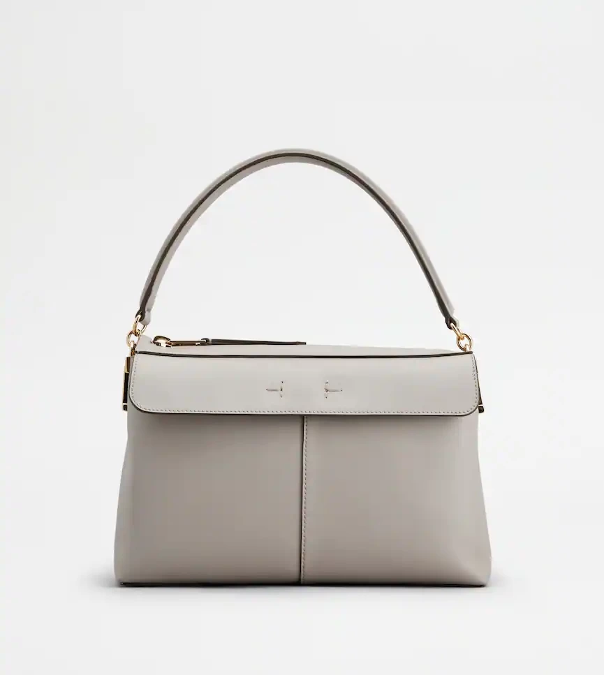 TOD'S トッズ T ケース レザー ボストン バッグ スモール