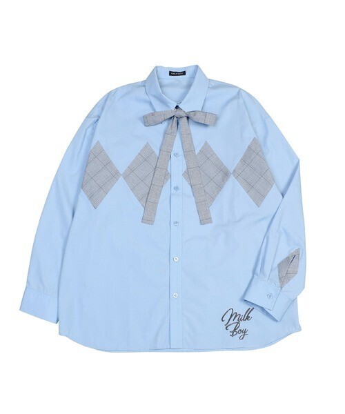 MILK BOY CHECK ダイヤ シャツ