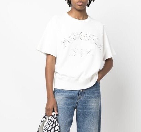MM6 Maison Margiela スタッズロゴ Tシャツ