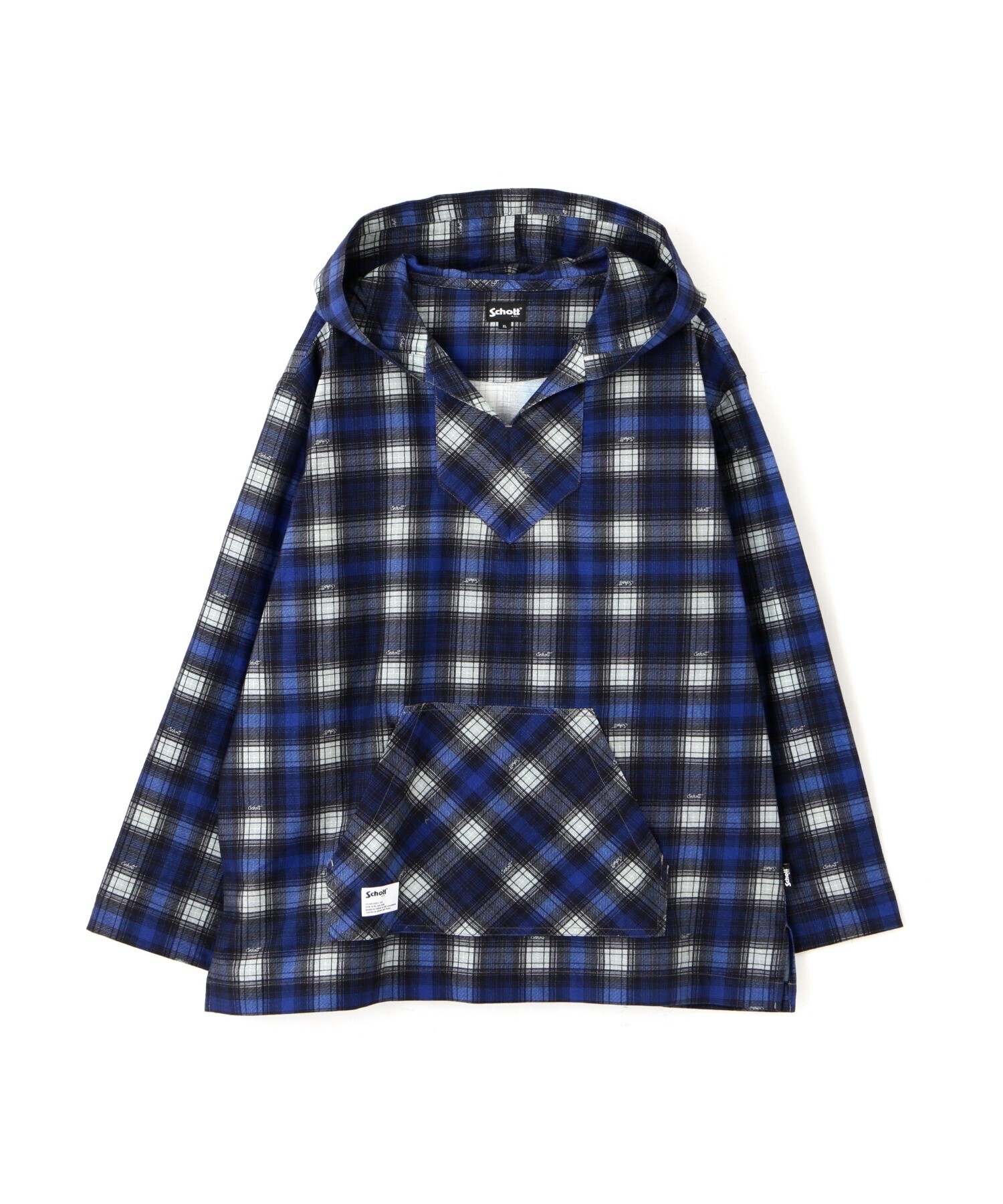 Schott Schott/ショット/BAJA HOODED OMBRE NEL SHIRT/バハフーディー オンブレネルシャツ