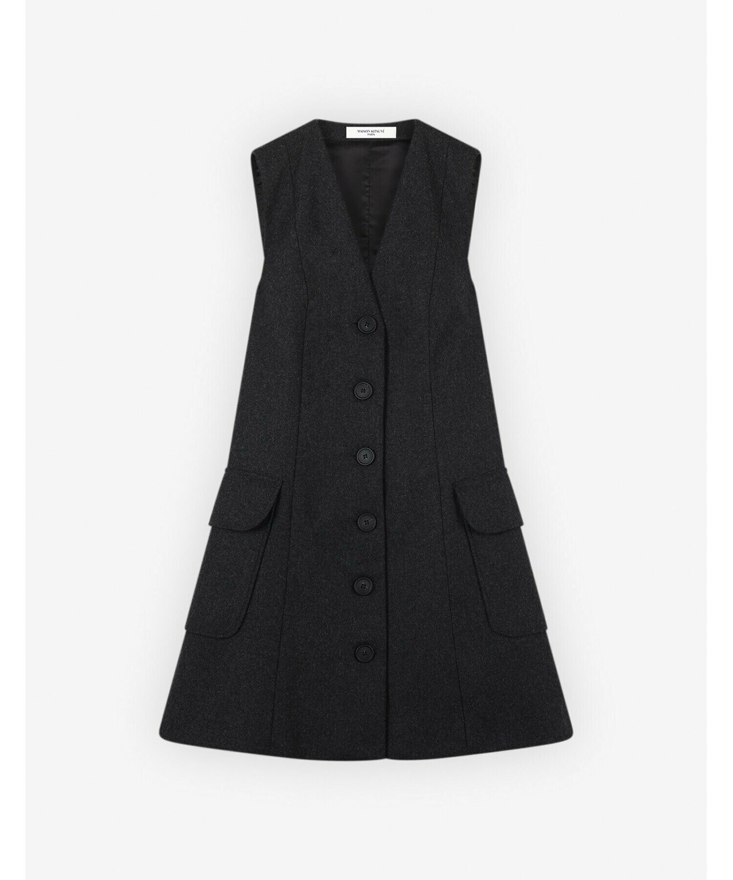 Maison Kitsuné A-LINE MINI DRESS WITH FLAPPED-PATCH POCKETS