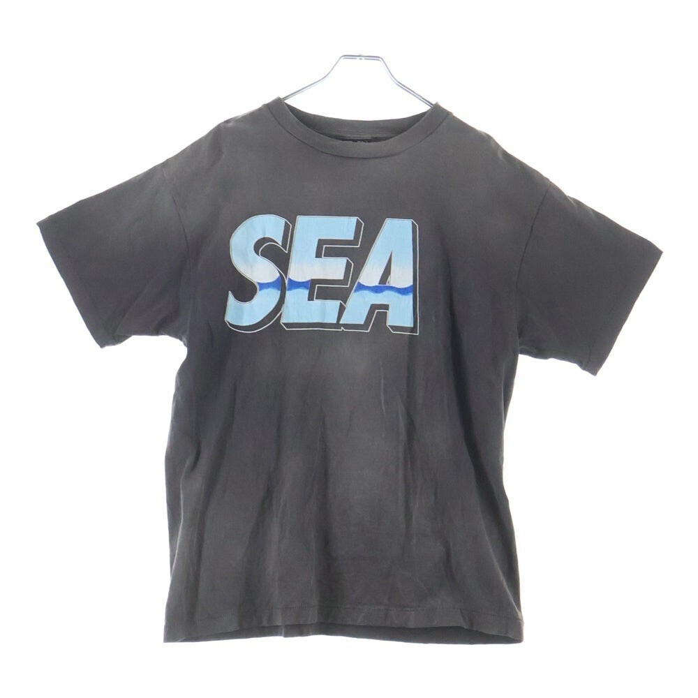 SAINT MICHAEL 21AW ×WIND AND SEA ウィンダンシー ヴィンテージ加工グラフィックプリントクルーネック半袖Tシャツ