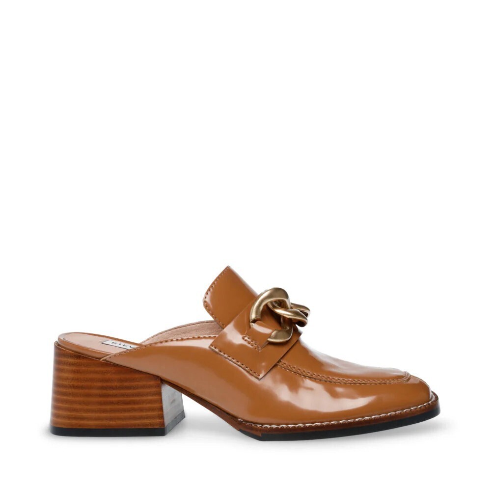 STEVE MADDEN LORIE チェーンミュール TAN