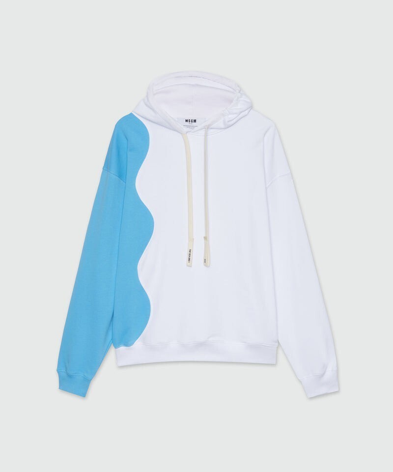MSGM Jersey sweatshirt with MSGM Waves motif