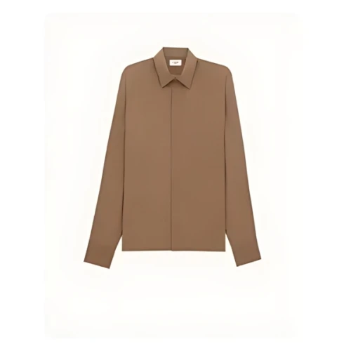 SAINT LAURENT ドット シルククレープデシン製 シャツ
