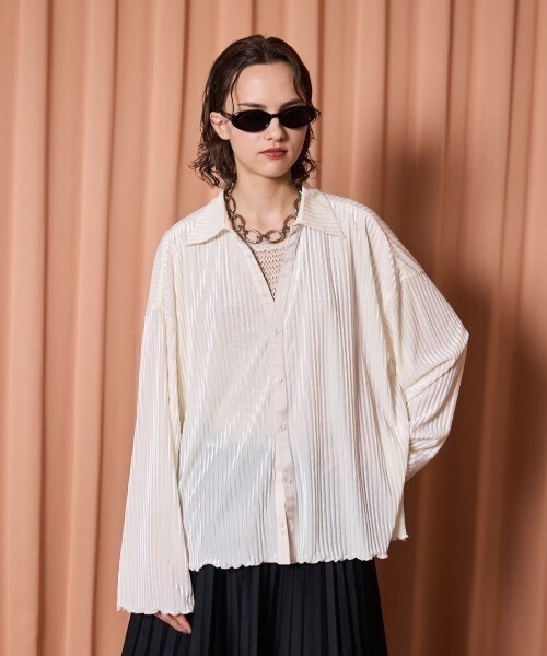 seyto Velour striped shear shirt / ベロアストライプシアーシャツ