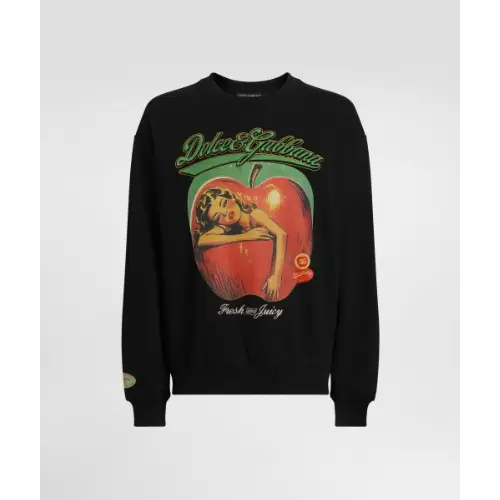 DOLCE ＆ GABBANA プリント＆エンブロイダリー スウェット