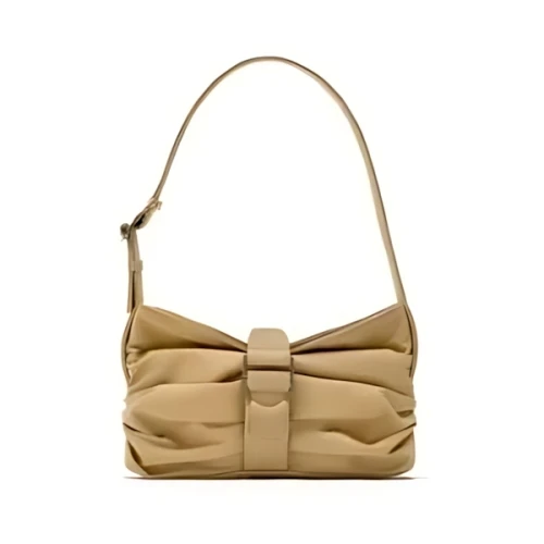 ZARA バックル留めショルダーバッグ