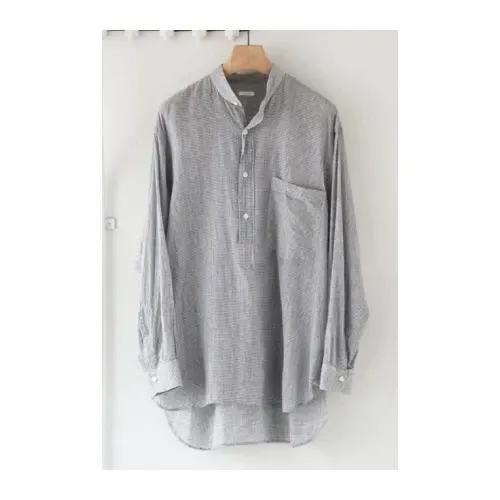 COMOLI KADHIコットンプルオーバーシャツ