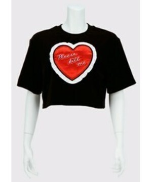 G.V.G.V. VELOUR RELAX TEE W/HEART