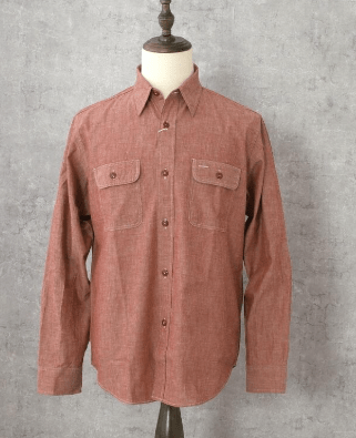 SUGAR CANE CHAMBRAY WORK SHIRT