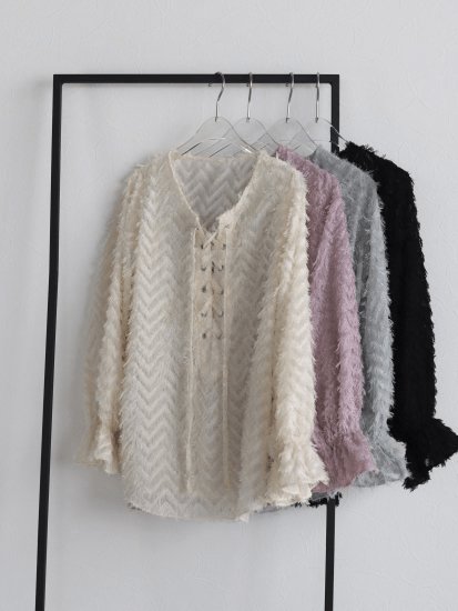 BayBee lace up blouse(mint)