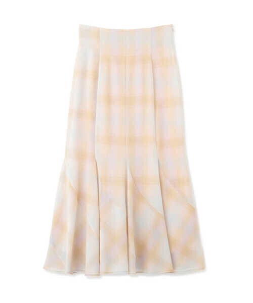 JILLSTUART オンブレーチェックマーメイドロングスカート