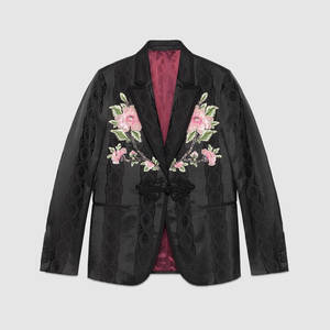 GUCCI Leaves jacquard evening jacket