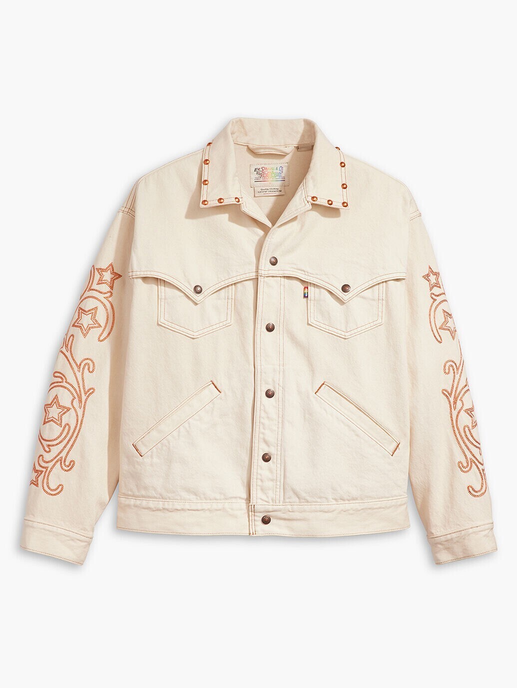 Levi's PRIDE COLLECTION ウエスタン トラッカージャケット ホワイト RODEOBOOTS