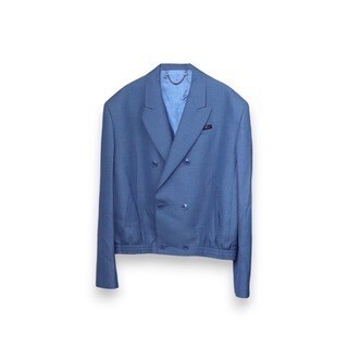 MARTINE ROSE MR ELASTICATED DB TAILORED JACKET