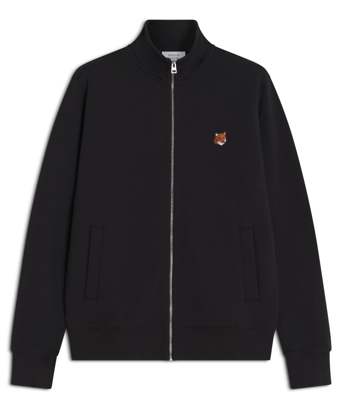 Maison Kitsuné NATURAL FOX HEAD ZIPPED REGULAR SWEATSHIRT