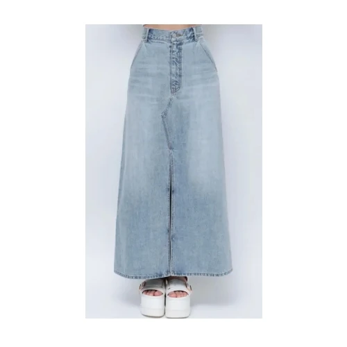 CALNAMUR フロントスリットデニムスカート