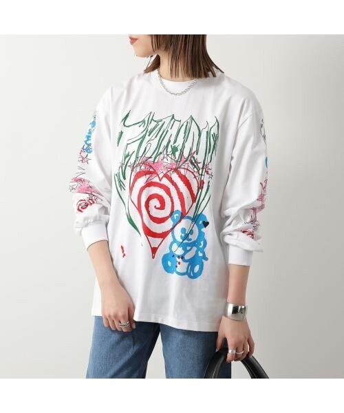 GANNI Future Heavy Jersey Long Sleeve T－Shirt