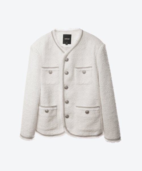 UNTAGE Chain Fringe Tweed Jacket