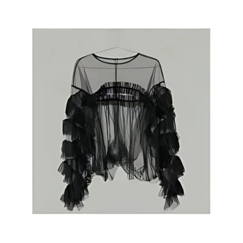 kana ボリューム チュール フリル オーバー サイズ トップス