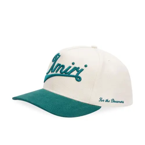 AMIRI Two Tone Canvas Hat Evergreen