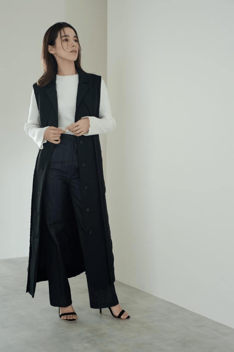 maison de Dolce. 【made in Japan】2wayジレワンピース/S
