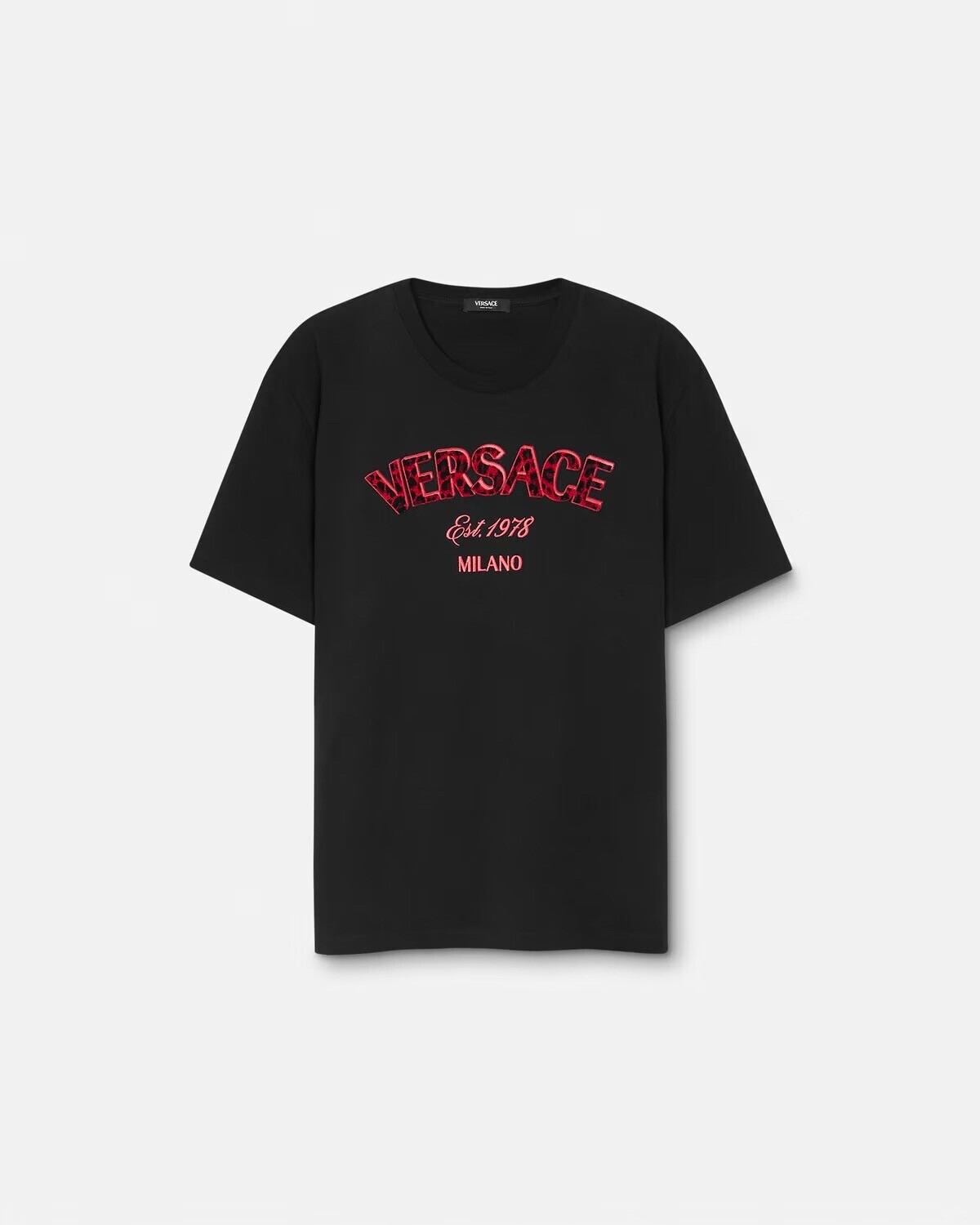 Versace Tシャツ 刺繍入り ヴェルサーチェ ワイルド スタンプ