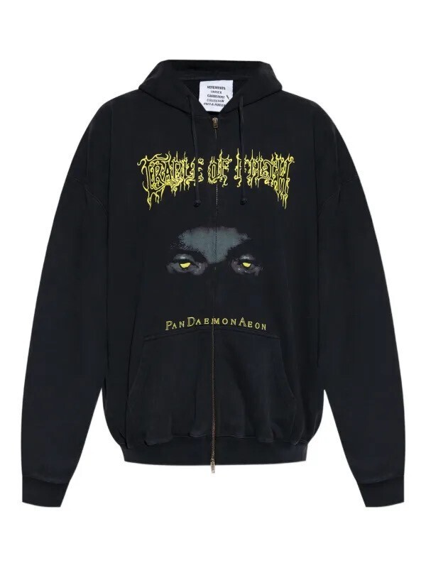 VETEMENTS グラフィック ジップパーカー