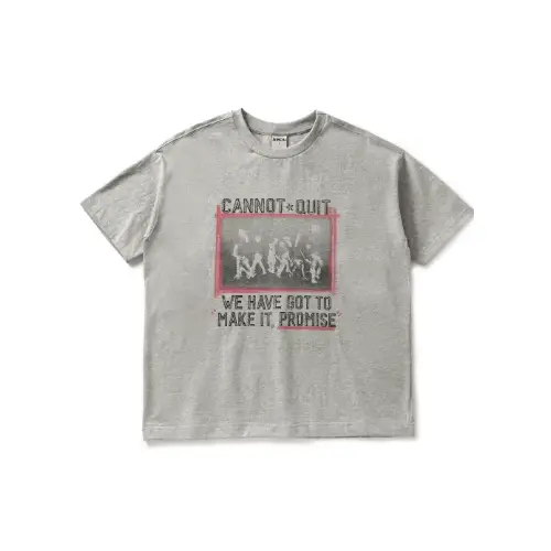 AMOU Marking Box Half T-Shirts