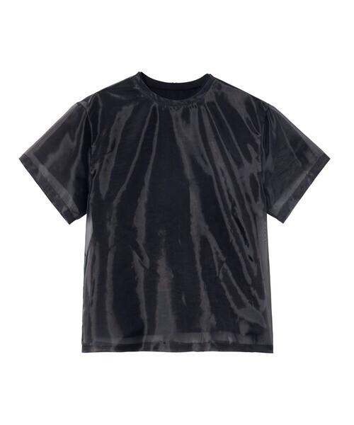 LE CIEL BLEU オーガンジーオーバレイTシャツ