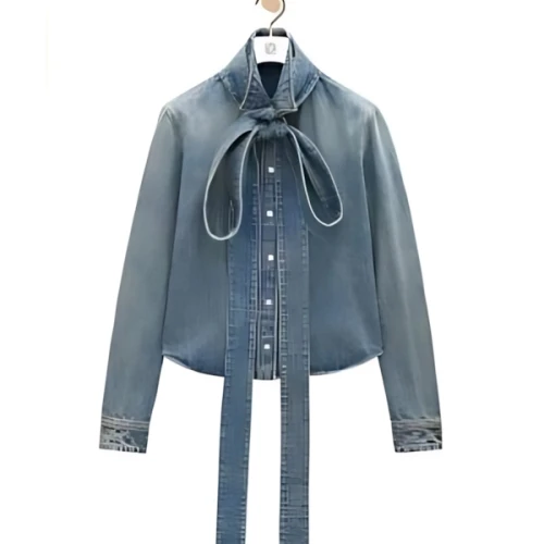LOEWE ボウ シャツ（デニム）