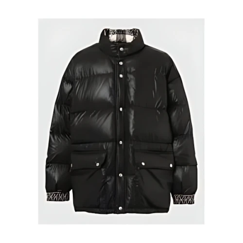 DAIRIKU Check Nylon Reversible Down Jacket